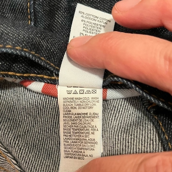 Lucky Brand 221 Original Straight Leg Dark Wash Jeans. Size Women's 30" X 30" - Picture 8 of 14